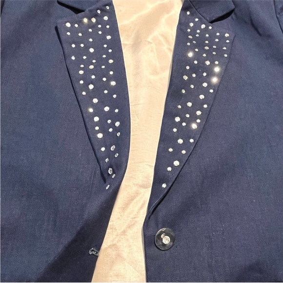 Denim and Rhinestone Tailored by Harlan Blazer - Picture 5 of 12
